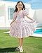 DOCOLL Toddler Summer Dresses Summer Fall Cute Fashion Clothes Puff Sleeve Flowy Sun Dress Full Flower 2-3 Years