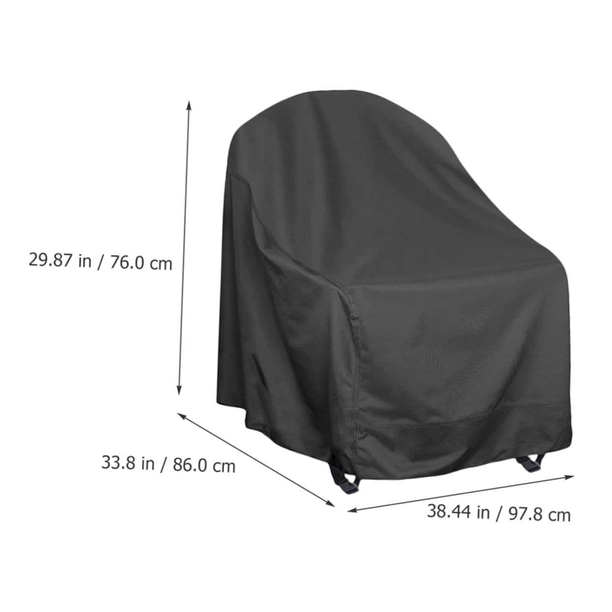 SEWACC - Chair Cover Outdoor Chair Garden Chairs for Outdoors Chair for Outdoor Swivel Rocker Chair Outdoors Chairs Out Door Chairs Patio Rocking Chair Protector Polyester to Rotate Set