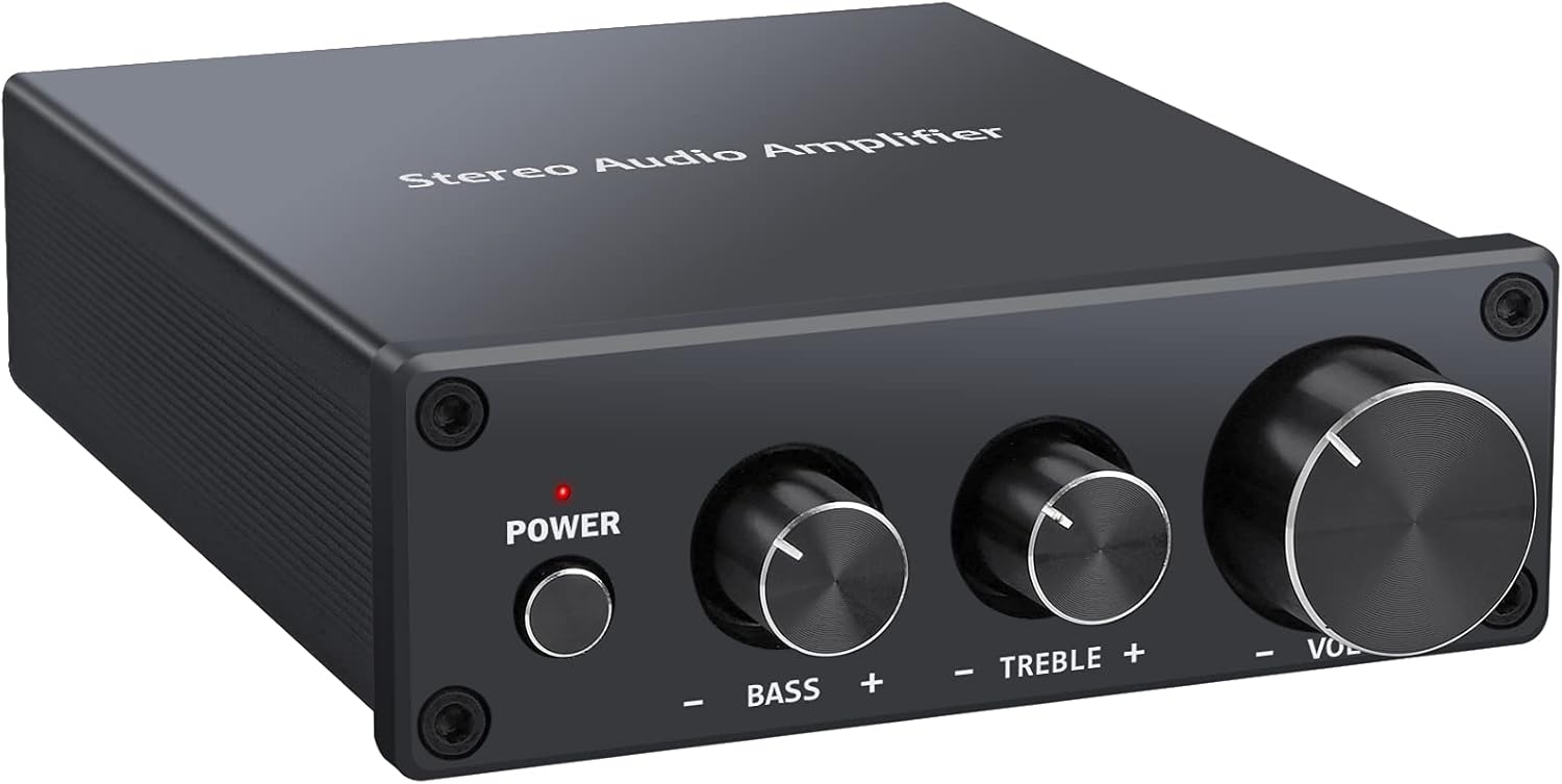 PROZOR HIFI Amplifier 2 Channel Stereo Amplifier with 8 Speaker Banana