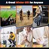 Electric Hand Warmers Rechargeable with Flashlight, LED Display, 17Hrs Warmth, Dual-Side 4 Levels Fast Heating Portable Pocket Heater for Hunting, Camping, Golf, Outdoor, Gifts for Women/Men