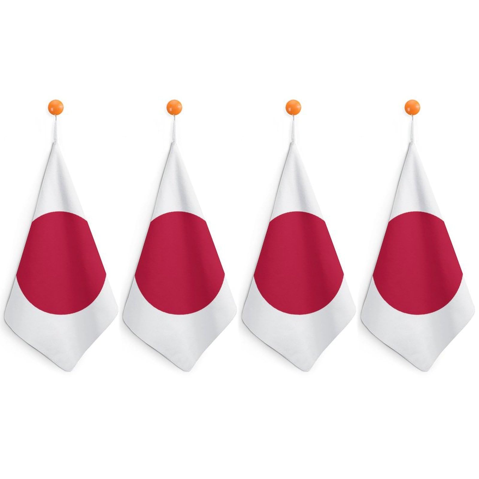 TXFBTRFSA Flag of Japan Japanese Hand Towels with Hanging Loop Kitchen Towel Handkerchiefs Cleaning Cloths