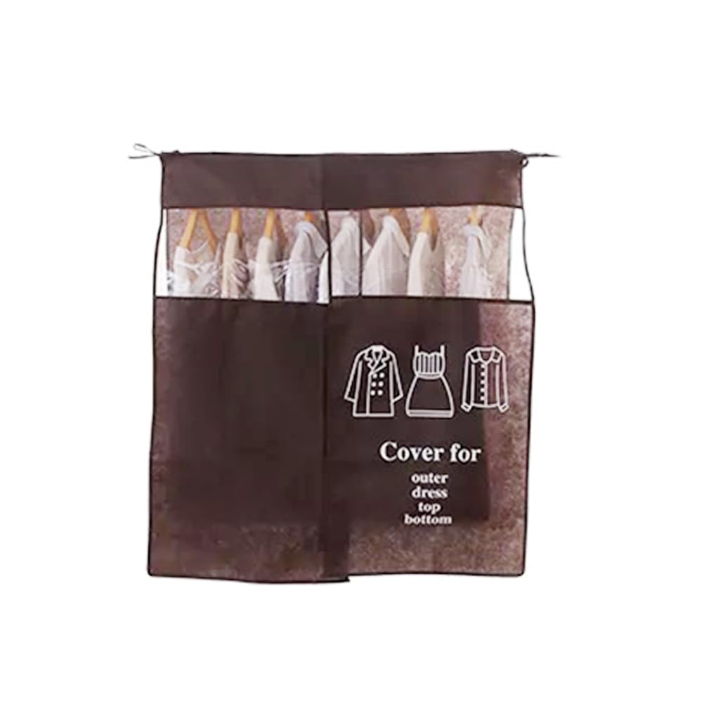 Housoutil Clear Clothes Rack Cover, Cover Clothes Rack Water Proof Dust Bag, Garment Bags For Closet Suit Bag Coat Hanging Bags Clothing