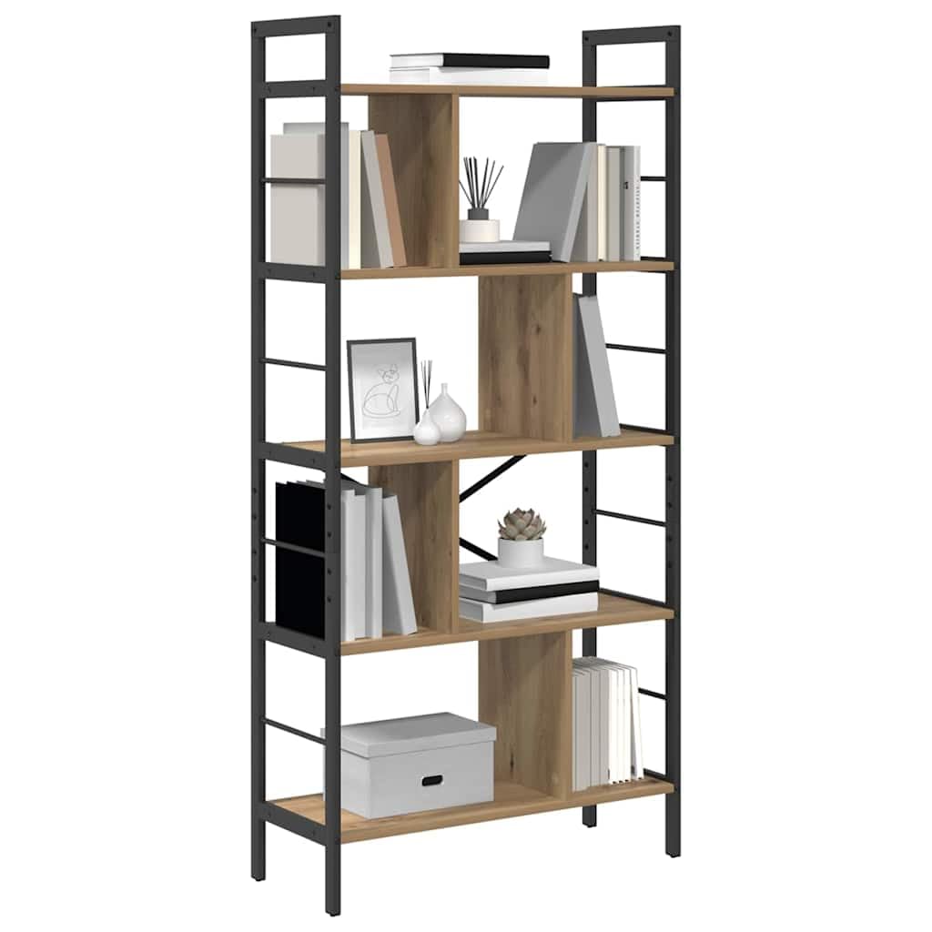 vidaXL Półka na książki 9 poziomy 75 x 30 x 156 cm Drewno inżynieryjne