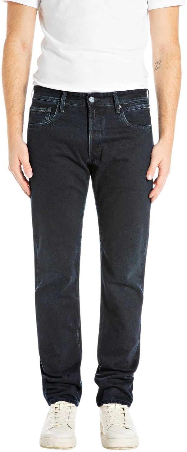 Replay Men's Jeans Grover Cotton, Dark Blue 007 (Blue), 31W/30L, 007 Dark Blue, 31 W/30 L