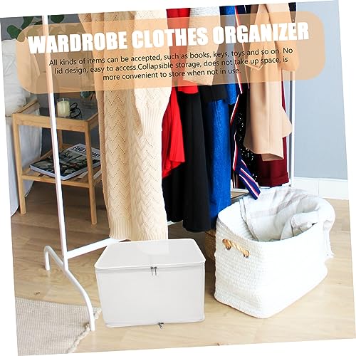 Boîte pliable en PP blanc pour ranger le linge sous le lit