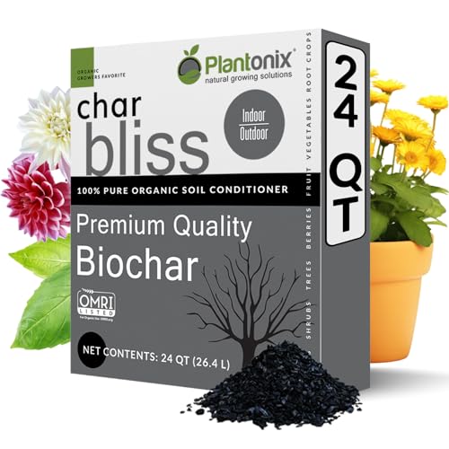 Char Bliss (24 Qts) - Organic Biochar for Plants -...