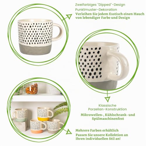 Nicola Spring Getauchte Dotty Stone Heet Bugs Set - 385ml - Mehrfarbig - 4pc -Packung – Bild 2