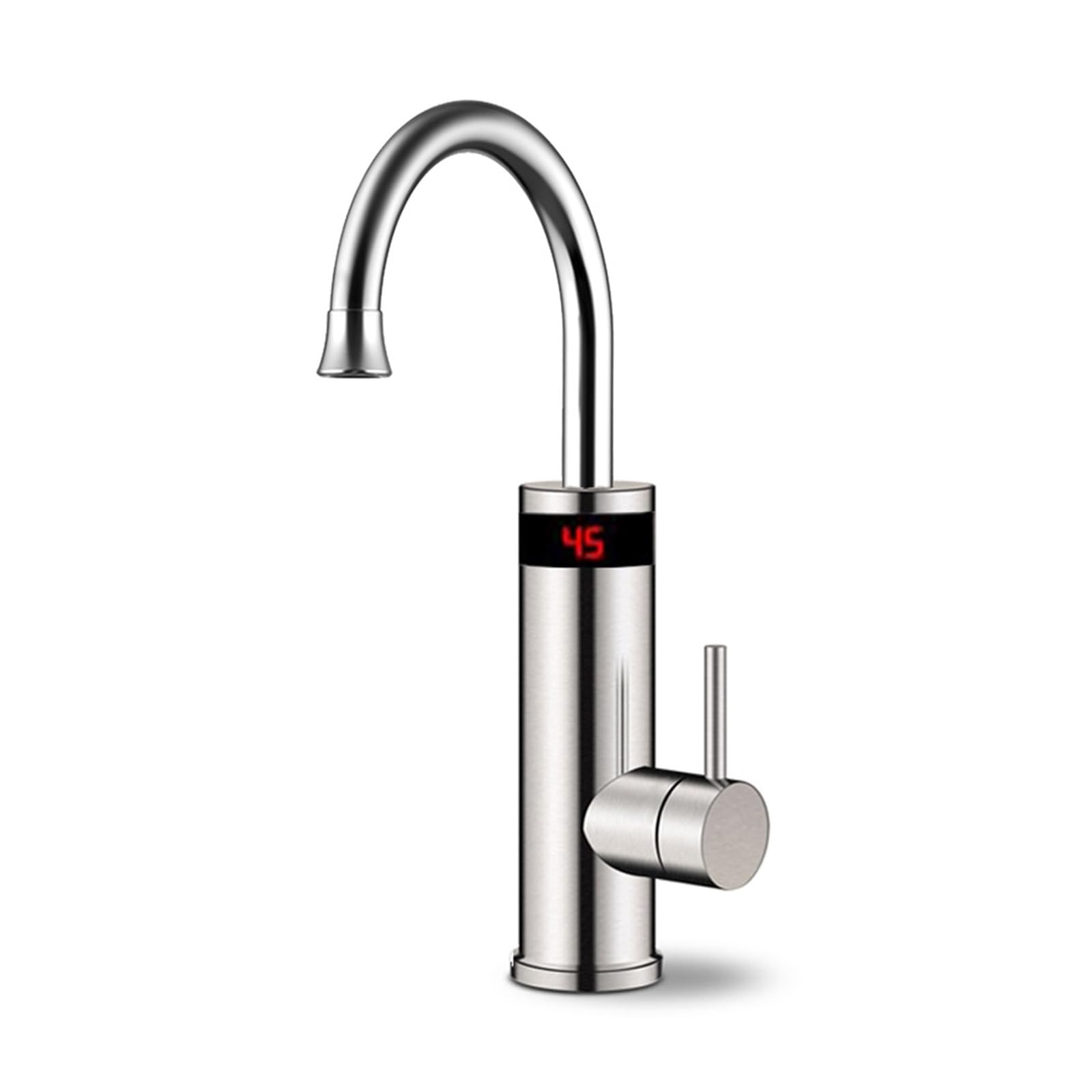 LNHHG Electric Faucet Digital Display Kitchen Tap Instant Hot Water Heater Stainless Steel 3000W Tankless
