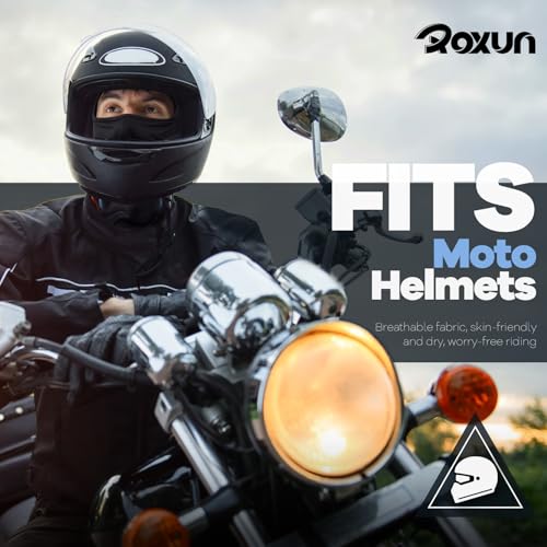Image of ROXUN Balaclava Ski Mask, 5 Pack Neck Gaiter Motorcycle Summer Cooling | UV Protection Shiesty, Windproof Scarf for Men /Women, Face Mask, Versatile Use