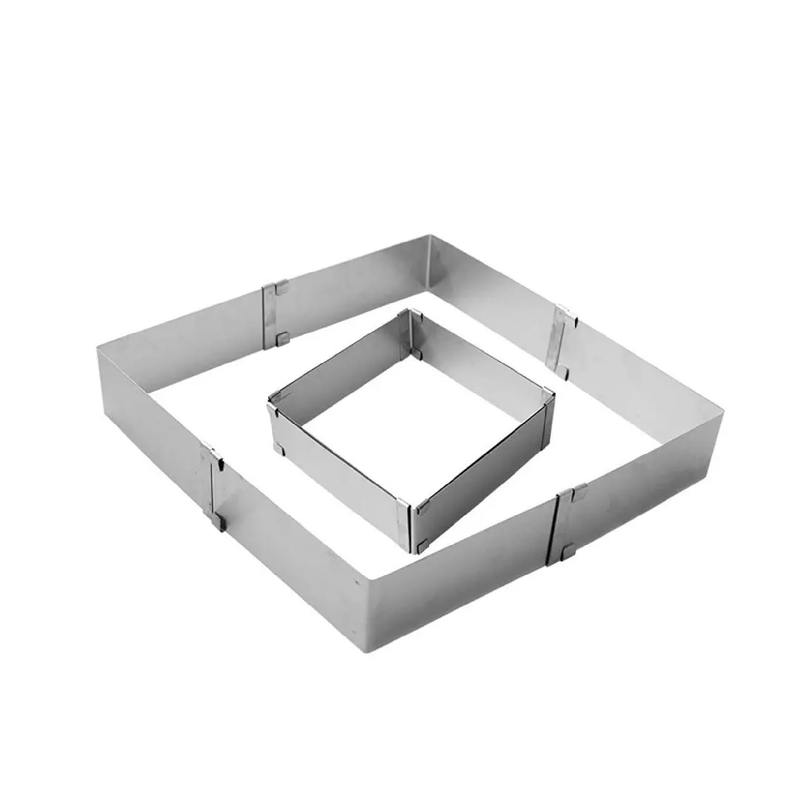 Edelstahl-Mousse-Ring 18/28CM Einstellbare Kuchen Formen Edelstahl Backen Dekorieren Werkzeug(15.5x28cm)