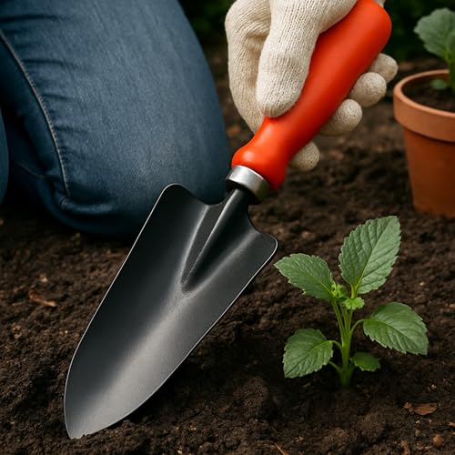 Image of Kraft Seeds Garden Trowel - 1 PC, Metal Blade, Ergonomic Handle, Heavy-Duty Transplanting & Digging Hand Tool for Indoor, Balcony & Outdoor Gardening, Gardening Tools for Home Garden