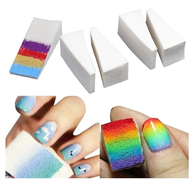 NPAH 10pcs Diy Creative Gradient Nail Art Sponge Gradient Nails Soft Sponges For Color Nail Acrylic Nail Accessories-image-4