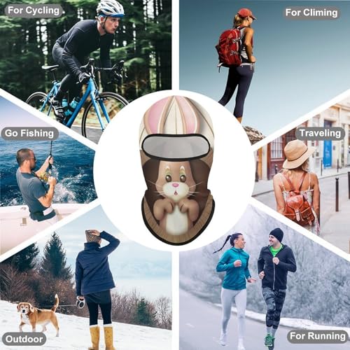 Balaclava Mask para Hombre y Mujer, Cubierta Facial Completa para Esquí, Ciclismo y Actividades al Aire Libre miniatura 6