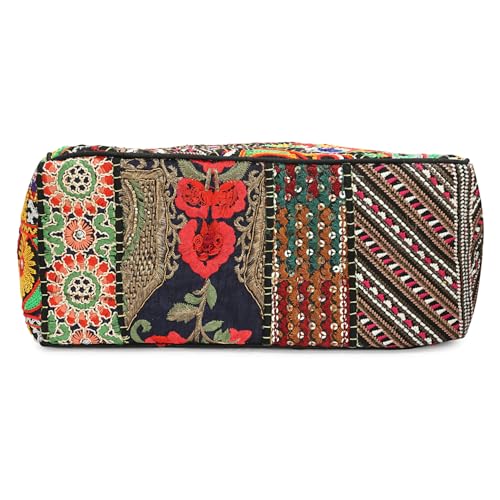 Bolso Hobo Tote Banjara Artesanal Multicolor para Mujer miniatura 6