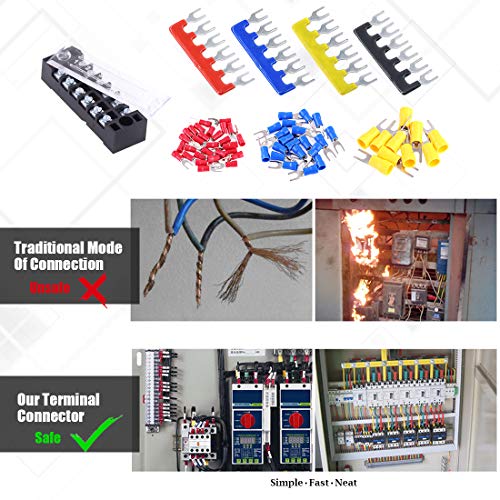 Conectores de cable de horquilla y regletas de terminales de tornillo para cuadros eléctricos 4
