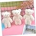 Imagen de HANABASS 3piezas Colgante De Peluche De Para Llaveros Precioso Colgante De Peluche De Perla Para Llaveros De De Para Adornos De Bolso