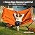 CHULIM Outdoor Double Hammock with Hardwood Spreader Bars, Large Rope Hammock with Polyester Pad and Pillow, 475 LBS Capacity for 2 Person Patio Backyard Poolside - Terracotta