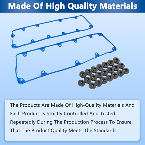 Image of VS50564R Valve Cover Gasket Set Kit for Ford F150 E150 E250 Crown Victoria Expedition Explorer Mustang, Lincoln Town Car, Mercury Grand Marquis Mountaineer, Mobility Ventures VPG MV-1, 4.6L V8