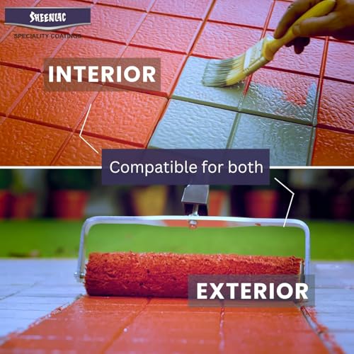 Image of SHEENLAC Floor Paver Coat Paint, Multi-Color Paver Coat Paint Durable, Weather-Resistant Outdoor Concrete & Stone Coating for Patios - Off White - 1L