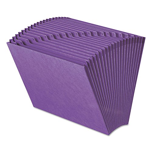 Classeur extensible A-Z violet Smead format lettre avec 21 pochettes de rangement