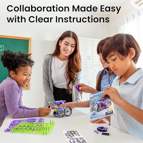 Image of Sillbird STEM Solar Building Robot Kit Gift for Boys 8-12 Years Old 15 in 1 Science Educational Toys for Kids Birthday, Robotic Set Solar Powered or