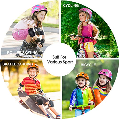 Besmall Cute Kids Bike Helmet Ages 3-7 Boys Girls Adjustable Safety & Comfort Helmets For Multi-Sports Cycle Skating Orange Dinosaur World #TOP4