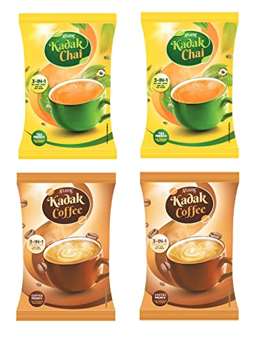 Image of Atlantis 3 in 1 Instant Kadak Cardamom Tea and Medium RostedCoffee Premix Powder Contains Tea, Coffee, Milk and Sugar) 2 Kg each for Vending Machines