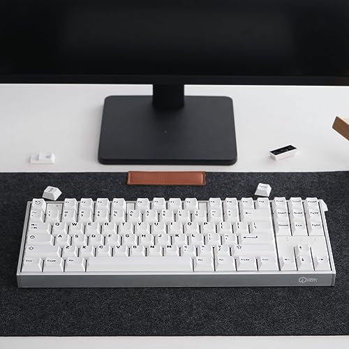 Image of mintcaps White Cherry Profile Doubleshot Bow Keycaps 120 Keys Custom Keyboard Keycap for 60% 65% 70% 75% Cherry MX Gateron Kailh Switches Mechanical Keyboard