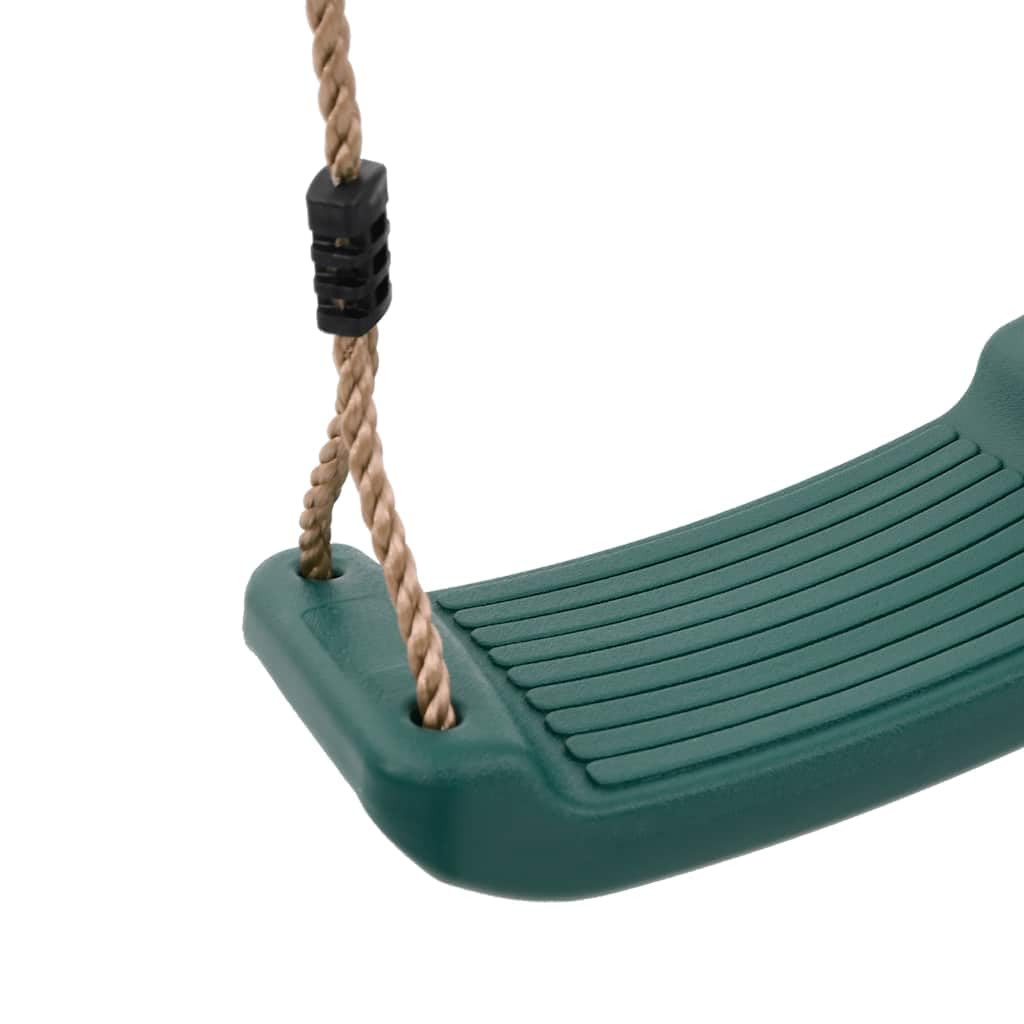 Verstellbarer Schaukelsitz für Kinder grün aus PE, 37 x 16 x 9 cm, bis 50 kg, für Spielturm Zubehör, Schaukel, Kletterseil und Kletterwand, Garten Spielplatz draußen mit Montage Ersatzteil
