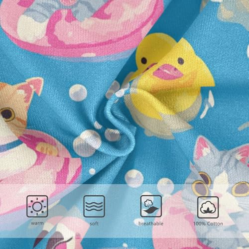 Wusikd Cute Cats Pink Boys' Underwear Cotton Yellow Duck Boys Briefs Soft Toddler Underwear 2T3