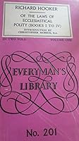of the Laws of Ecclesiastical Polity Volume One B001P6GM3C Book Cover