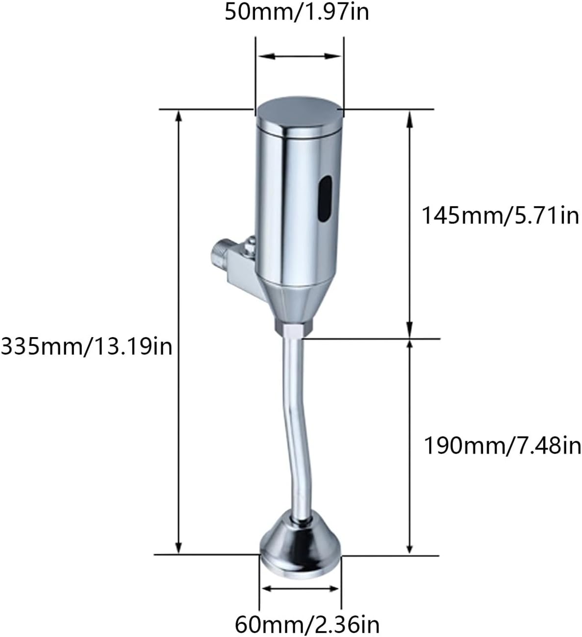 Manual Urinal Flushometer Touchless Toilet Wall Mounted Urinal Valve Sensor For Public Restroom Bathroom