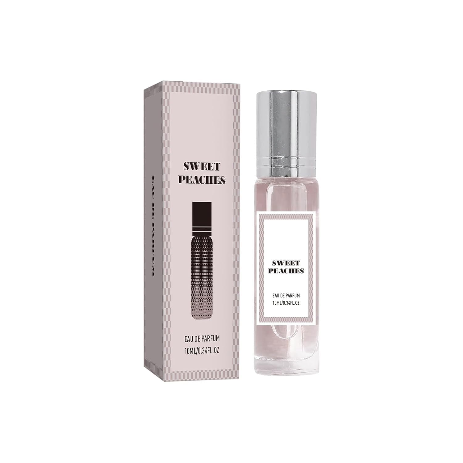Pheromones Infused Perfume Oil, Refreshing, Long-Lasting Light Scent, Roll-On for Parties, 10ML (#5 Peach Vanilla Flavor)