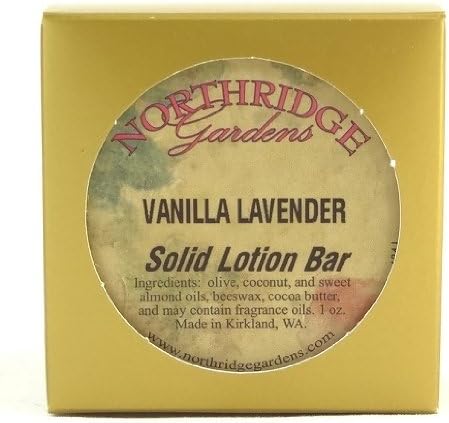 Vanilla Lavender Solid Lotion Bar 1 Ounces