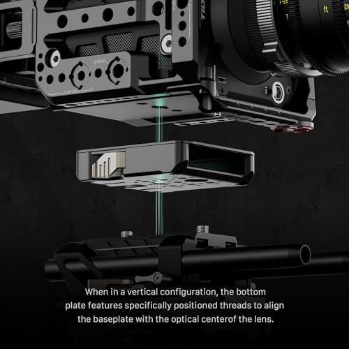 Image of Tilta Camera Modular Full Cage Compatible with Blackmagic Pyxis 6K / Pyxis 12K | Quick Release Bottom Plate | NATO Rai | Arri Rosette, Cold Shoe, SSD Mount | Multi-Thread Accessory Support