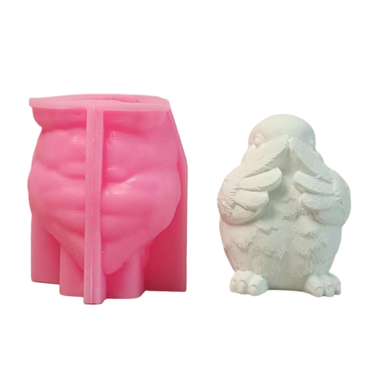 Buxuaaaa Silicone 3D Bird Molds Epoxy Resin Molds Ornament Plasters Castings Soap Animal