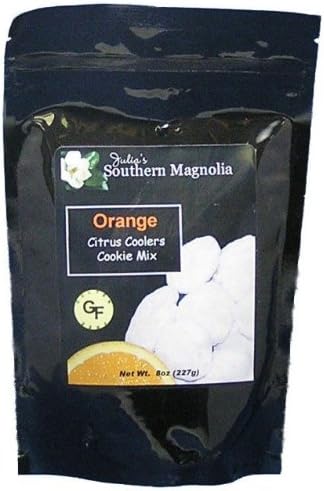 Julias Southern Magnolia SM340 Gluten Free Orange Citrus Coolers Cookie Mix - 8oz bag, Pack of 4