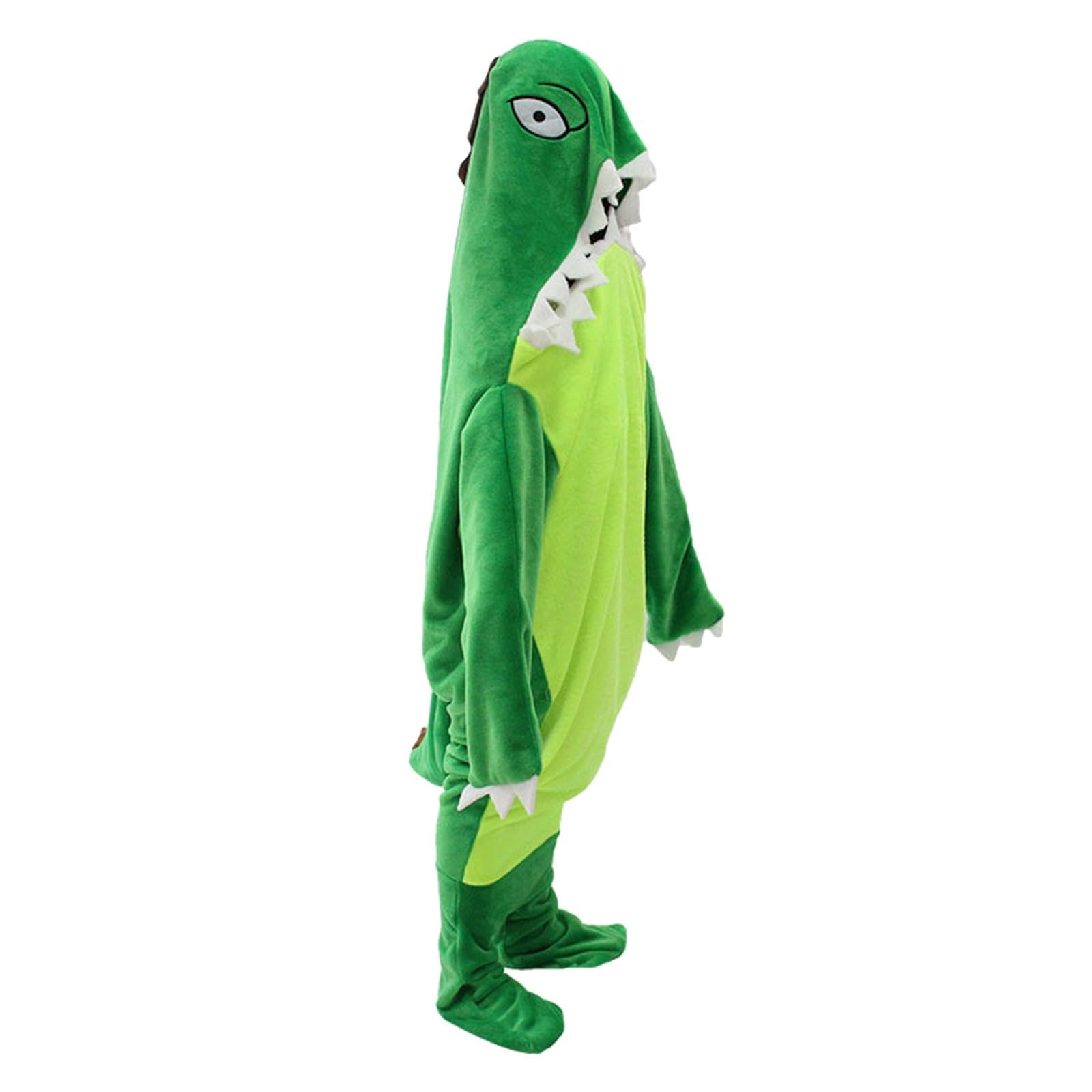 Costume animal dinosaure couverture portable en flanelle cadeau original pour adulte XL