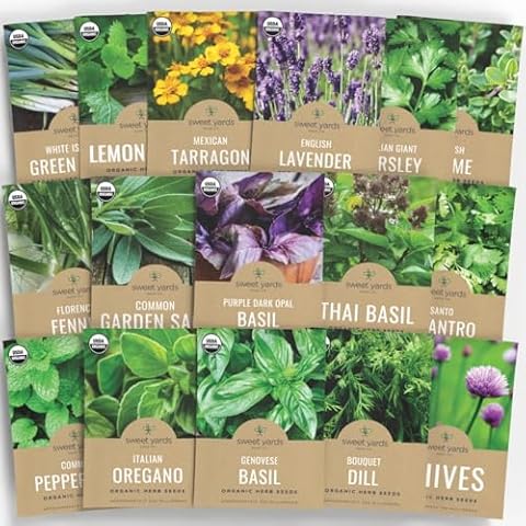 Sweet Yards Organic Herb Seeds Pack Cover