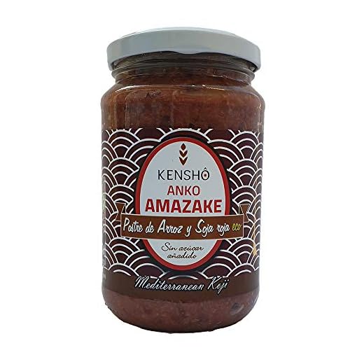 Kensho | Anko Amazake | Postre dulce de Arroz y soja roja | Sin azúcar añadido| Ecológico | 380 gr