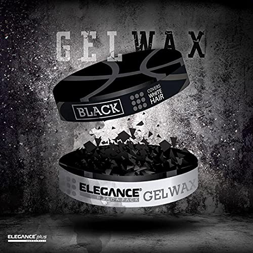 E Elegance Black Color Hair Styling Gel Wax 4.93 Oz #TOP3