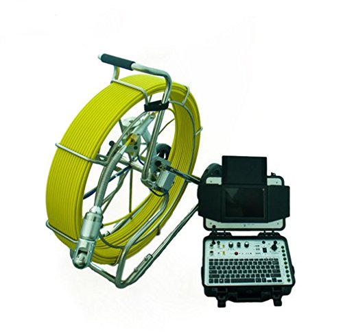 Inspection Video Camera System CCTV Pole Pipe Sewer Camera with 60m Fiberglass Cable