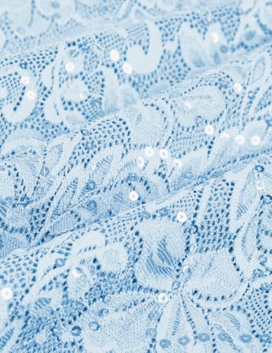 Image of COOAN Wedding Guest Cocktail & Formal Dresses for Women - Lace Sequin Dress