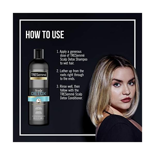 TRESemme-Shampoo-for-Dry-and-Itchy-Scalp-Scalp-Detox-Shampoo-to-Purify-Hair-and-Scalp-from-Build-Up-and-Excess-Oils-20-oz-4-Count TRESemmé Shampoo for Dry and Itchy Scalp Scalp Detox Shampoo to Purify Hair and Scalp from Build-Up and Excess Oils, 20 Fl Oz (Pack of 4)