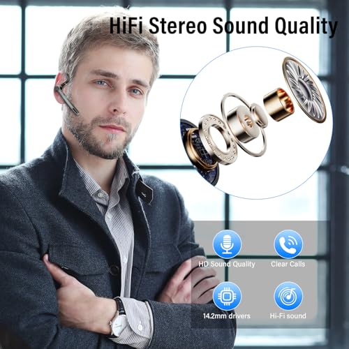Bluetooth Headset manos libres inalámbrico Over Ear miniatura 2