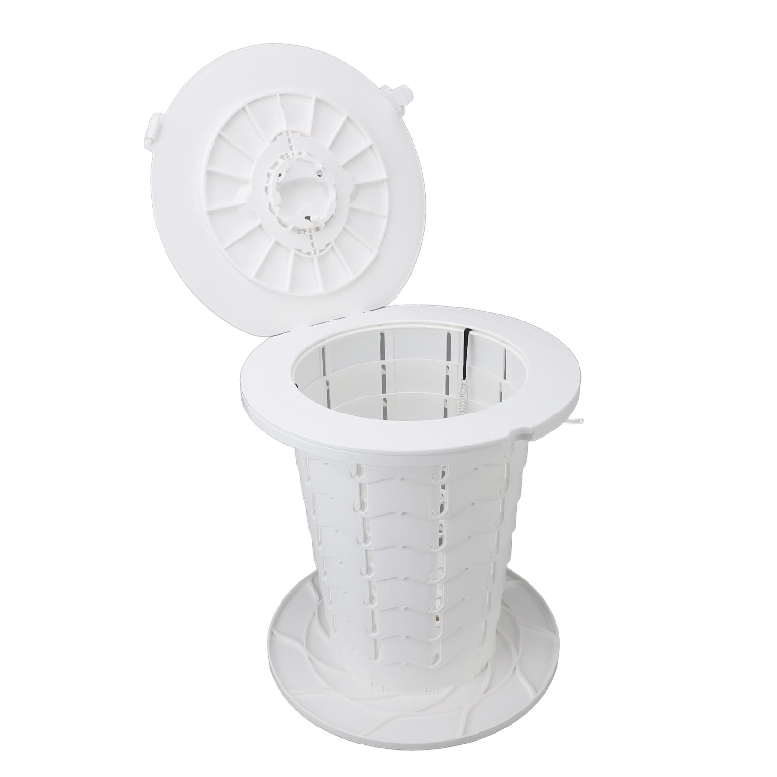 Socobeta Inodoro Portátil de Altura Ajustable, Orinal de Viaje Plegable para Acampar, Uso en Interiores, Ligero, 330,7 Libras