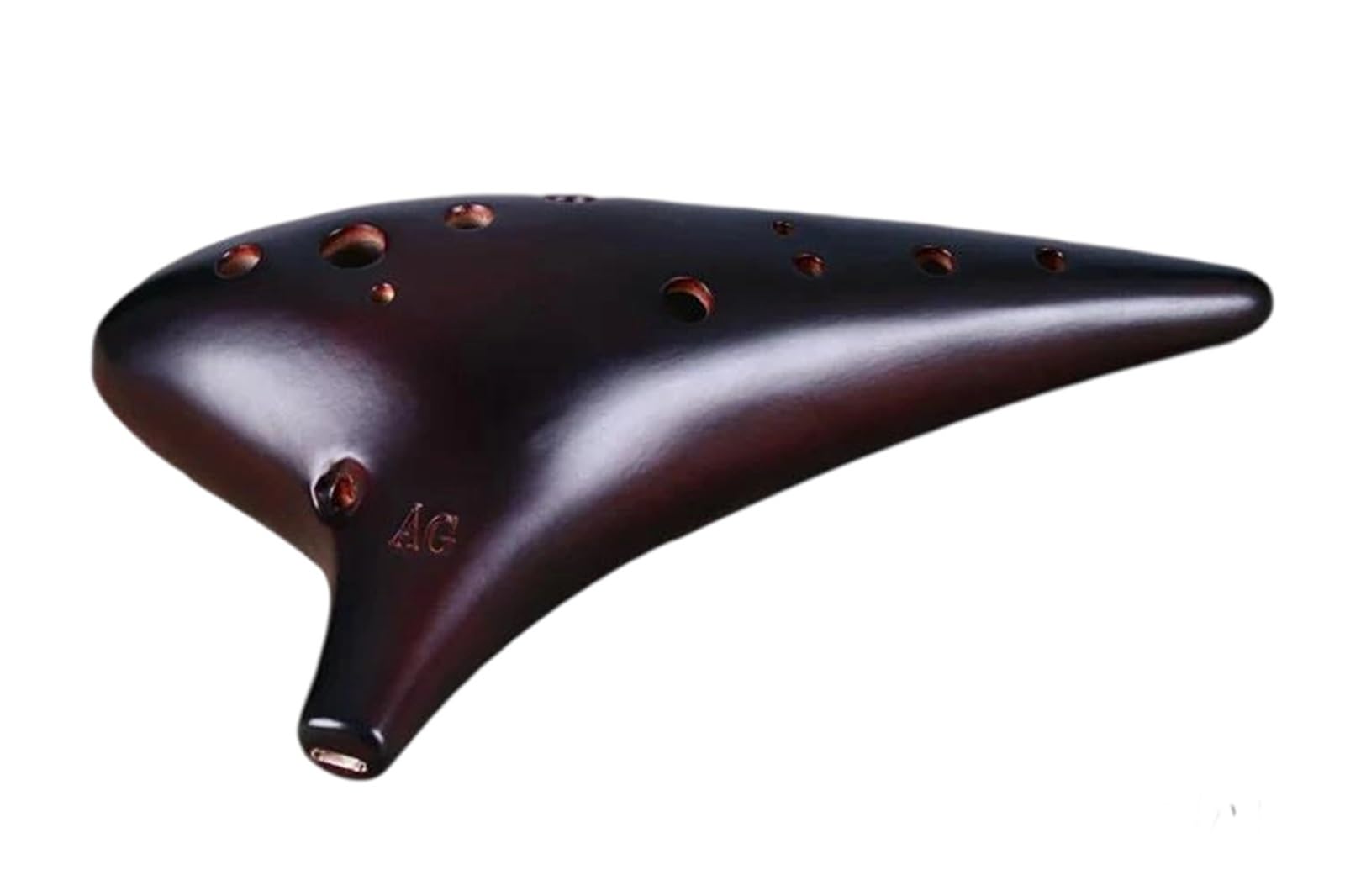 Instrumenty Okaryny Ceramic Ocarina Professional 12 Hole Alto Tune Instrument do nauki dla początkujących(2)