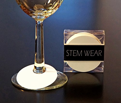 80 Wine Glass Identification Tags - Disposable Paper Tags - STEM WEAR ® by Red Fox Tail (80)