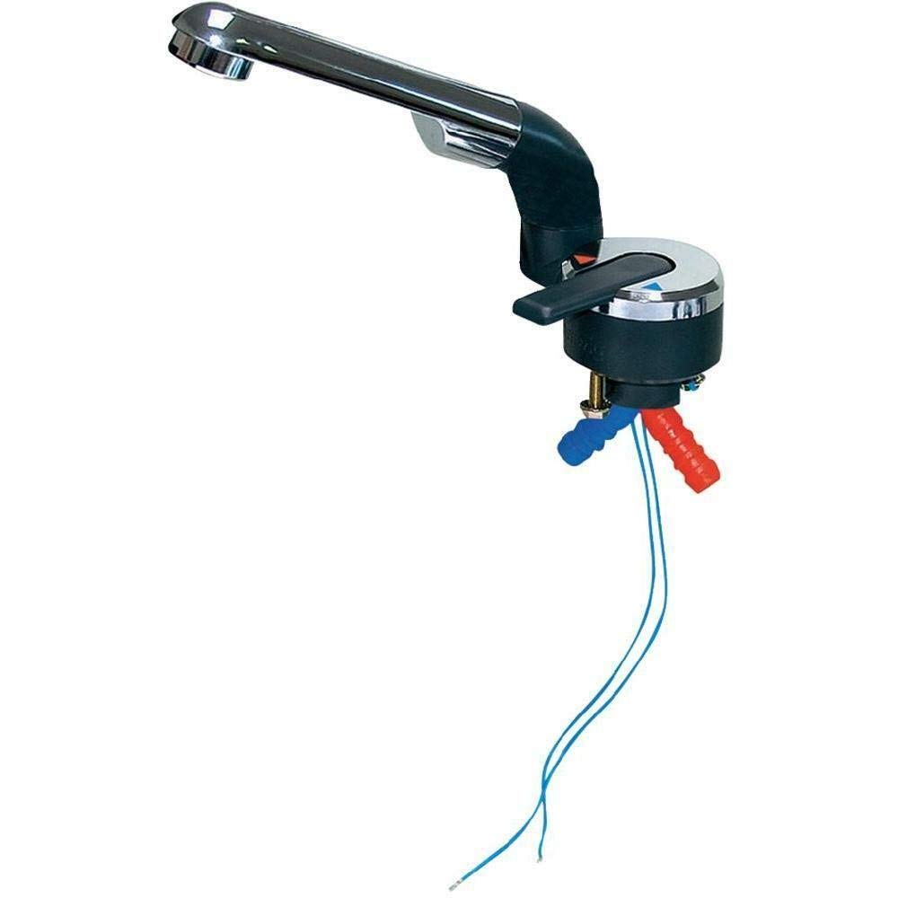 12V Automatik Mischwasserhahn warm/kalt Camping Barwig schwenkbar Wohnmobil Spülbecken Camperausbau Mischer Wasserhahn Barwig 12 Volt Auto & Motorrad