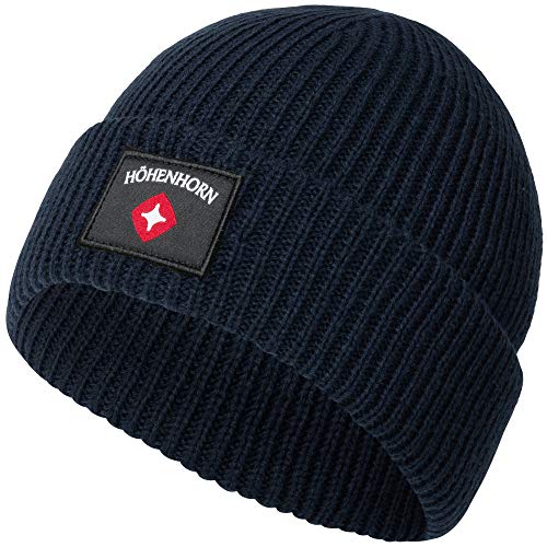 Höhenhorn Gorro de punto unisex para hombre y mujer, gorro de invierno, Azul Oscuro (0520), Talla única Cover